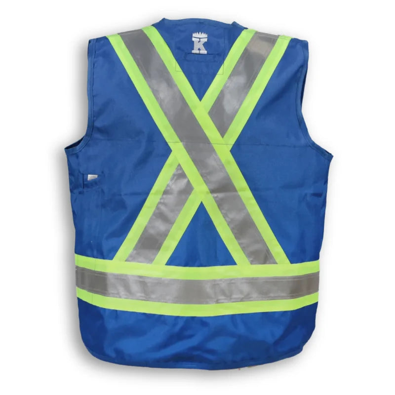 Big K Clothing® High Visibility 300D Polyester Surveyor Safety Vest - BK402