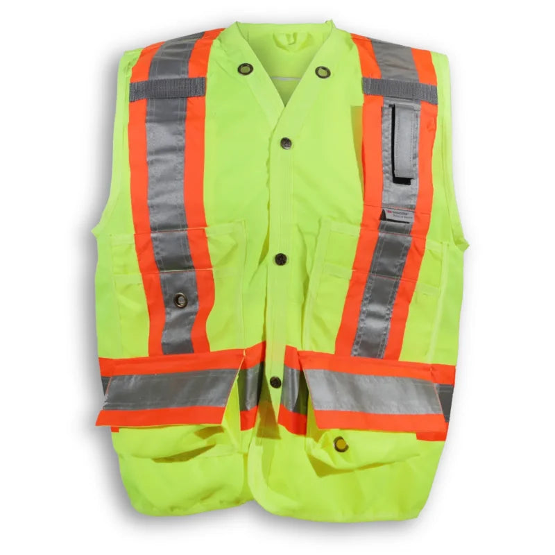 Big K Clothing® High Visibility 300D Polyester Surveyor Safety Vest - BK402