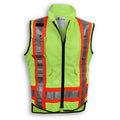 Big K Clothing® High Visibility Non Quilted Poly/Cotton Supervisor Safety Vest - Lime - BK222LM-NQ