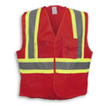 Big K Clothing® High Visibility 100% Polyester Adjustable Safety Vest - Red - BK209