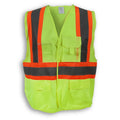 Big K Clothing® High Visibility 100% Polyester Adjustable Safety Vest - Yellow Lime - BK204