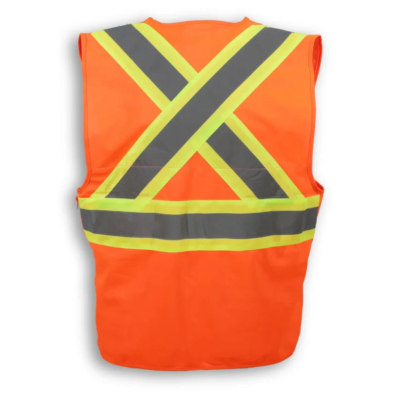 Big K Clothing® High Visibility 100% Polyester Lightweight Zipper Front Safety Vest - BK207