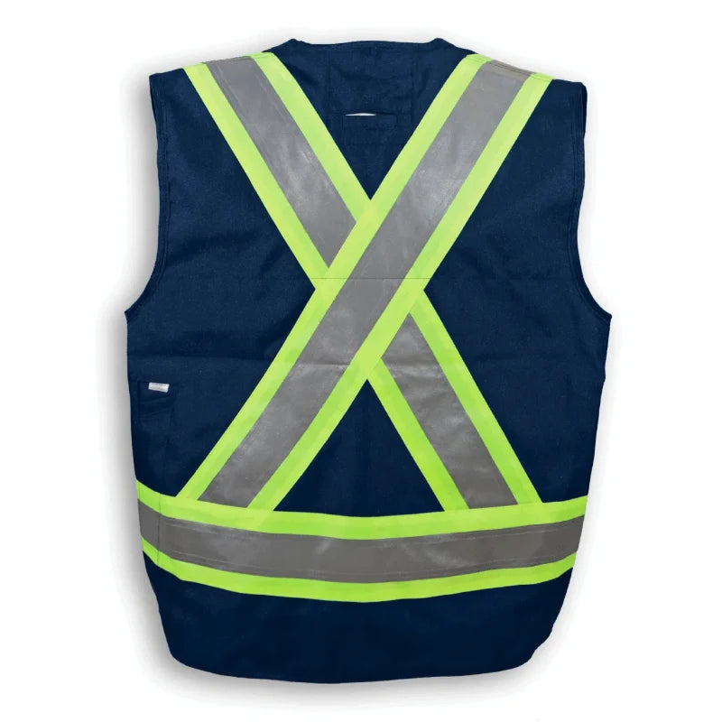 Big K Clothing® High Visibility 150D Econo Surveyor Safey Vest - BKECONOSURV