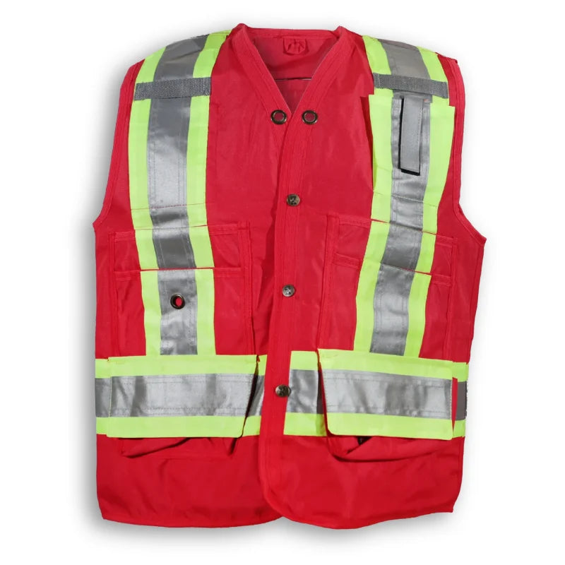 Big K Clothing® High Visibility 150D Econo Surveyor Safey Vest - BKECONOSURV