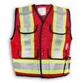 Big K Clothing® High Visibility Poly/Cotton Mesh Supervisor Safety Vest - Red - BK800