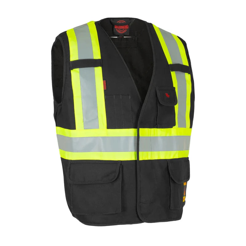 Forcefield® Fire Resistant (FR) Cotton Duck Hi Vis Safety Vest - TVFR158