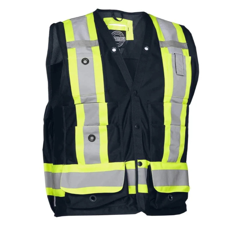Forcefield® Hi Vis Safety Surveyor's Vest - TVSURV168
