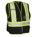 Forcefield® Tricot Polyester 5-Point Tear-Away Hi Vis Traffic Safety Vest - TV1