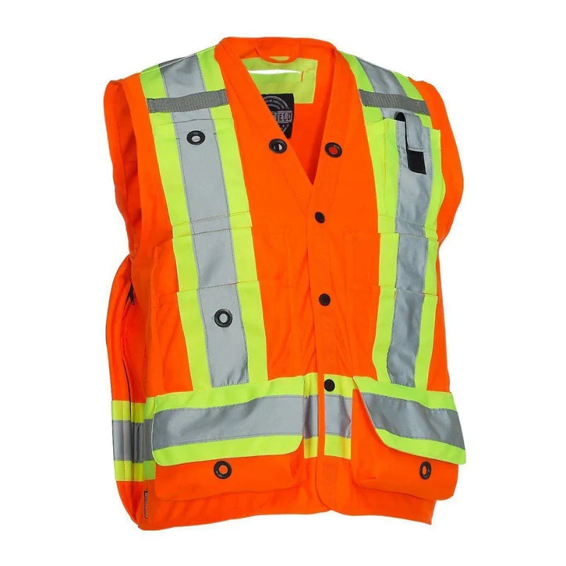 Forcefield® Women's Hi Vis Safety Surveyor's Vest - TVSURV168