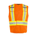 Ground Force® High Visibility 5 Point Tear Away Solid Traffic Safety Vest - TV4