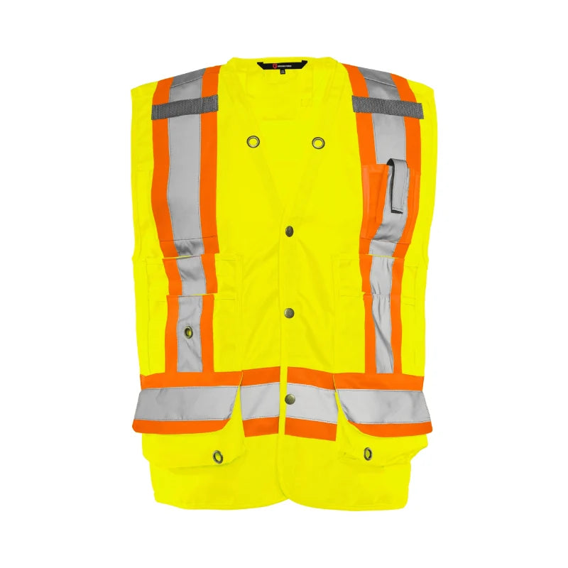 Ground Force® High Visibility Deluxe Surveyor's Safety Vest - TV20