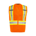 Ground Force® High Visibility Traffic Safety Vest with Zipper - TV10