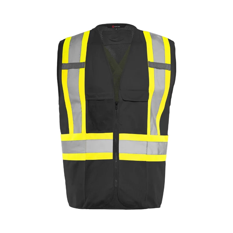 Ground Force® High Visibility Traffic Safety Vest with Zipper - TV10