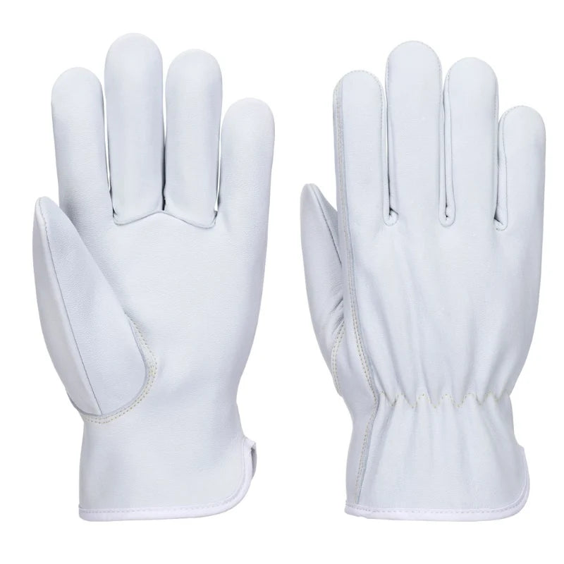 Portwest® Goat Leather Cut Safety Glove A5 - White - A746