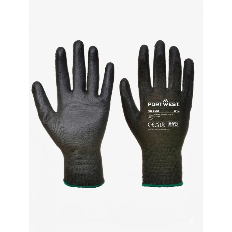 Portwest® Grip 13 PU Palm Safety Glove Essential Full Box - 288 Pairs - AB129