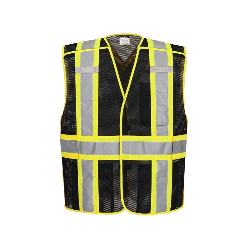 Portwest® Hi Vis Lona Expandable Safety Vest - Black - CB393