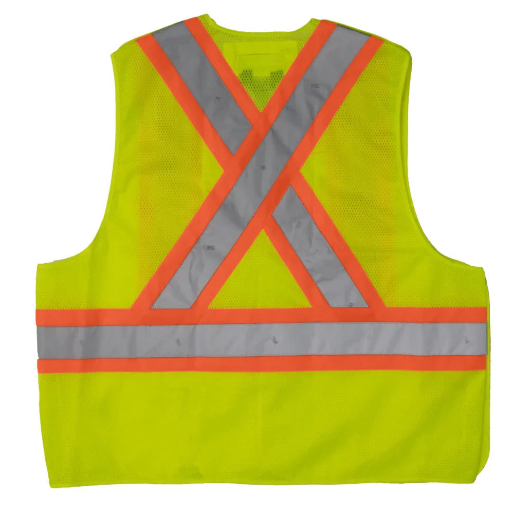 Tough Duck® 5-Point Tearaway Safety Vest - CSA Compliant - S9I0