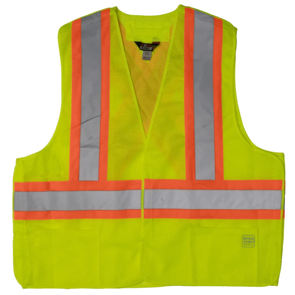 Tough Duck® 5-Point Tearaway Safety Vest - CSA Compliant - S9I0