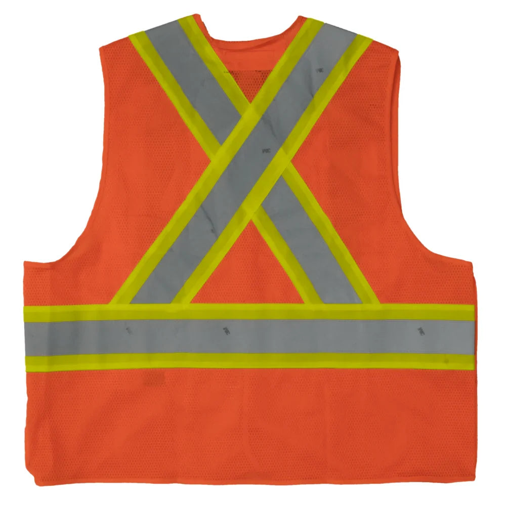 Tough Duck® 5-Point Tearaway Safety Vest - CSA Compliant - S9I0