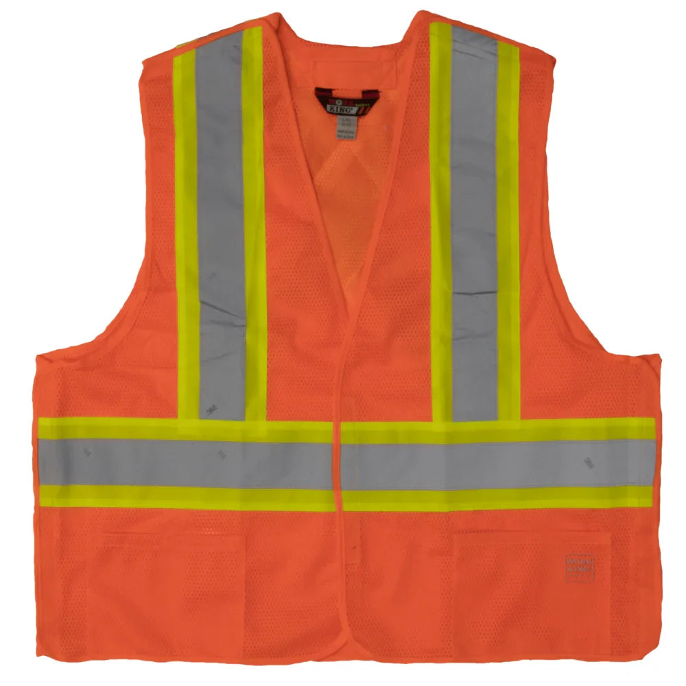 Tough Duck® 5-Point Tearaway Safety Vest - CSA Compliant - S9I0