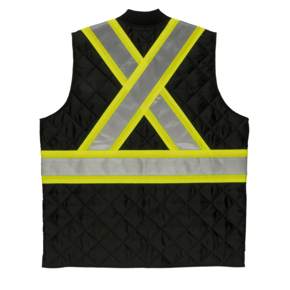 Tough Duck® Hi Vis Quilted Body Warmer Safety Vest - CSA Compliant - SV05