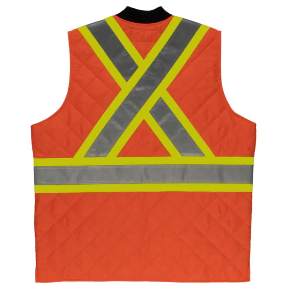 Tough Duck® Hi Vis Quilted Body Warmer Safety Vest - CSA Compliant - SV05