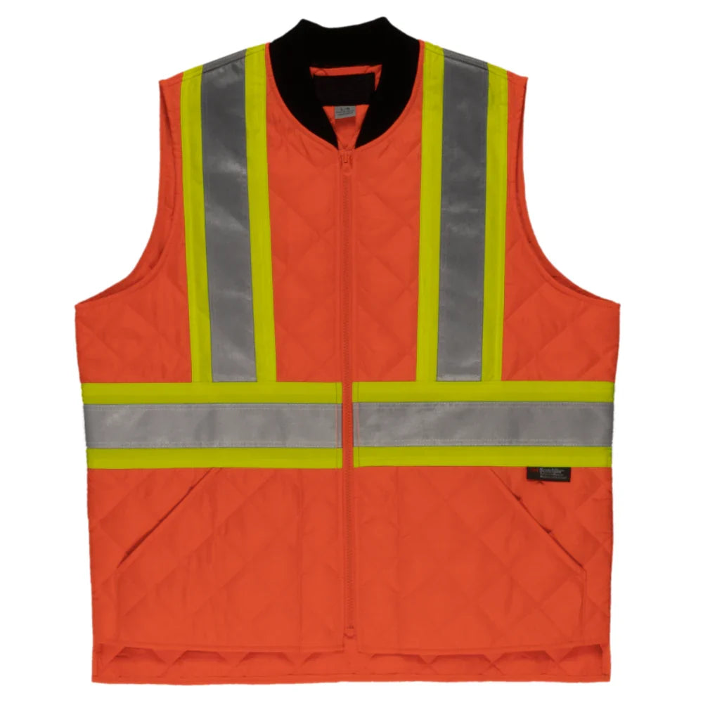 Tough Duck® Hi Vis Quilted Body Warmer Safety Vest - CSA Compliant - SV05