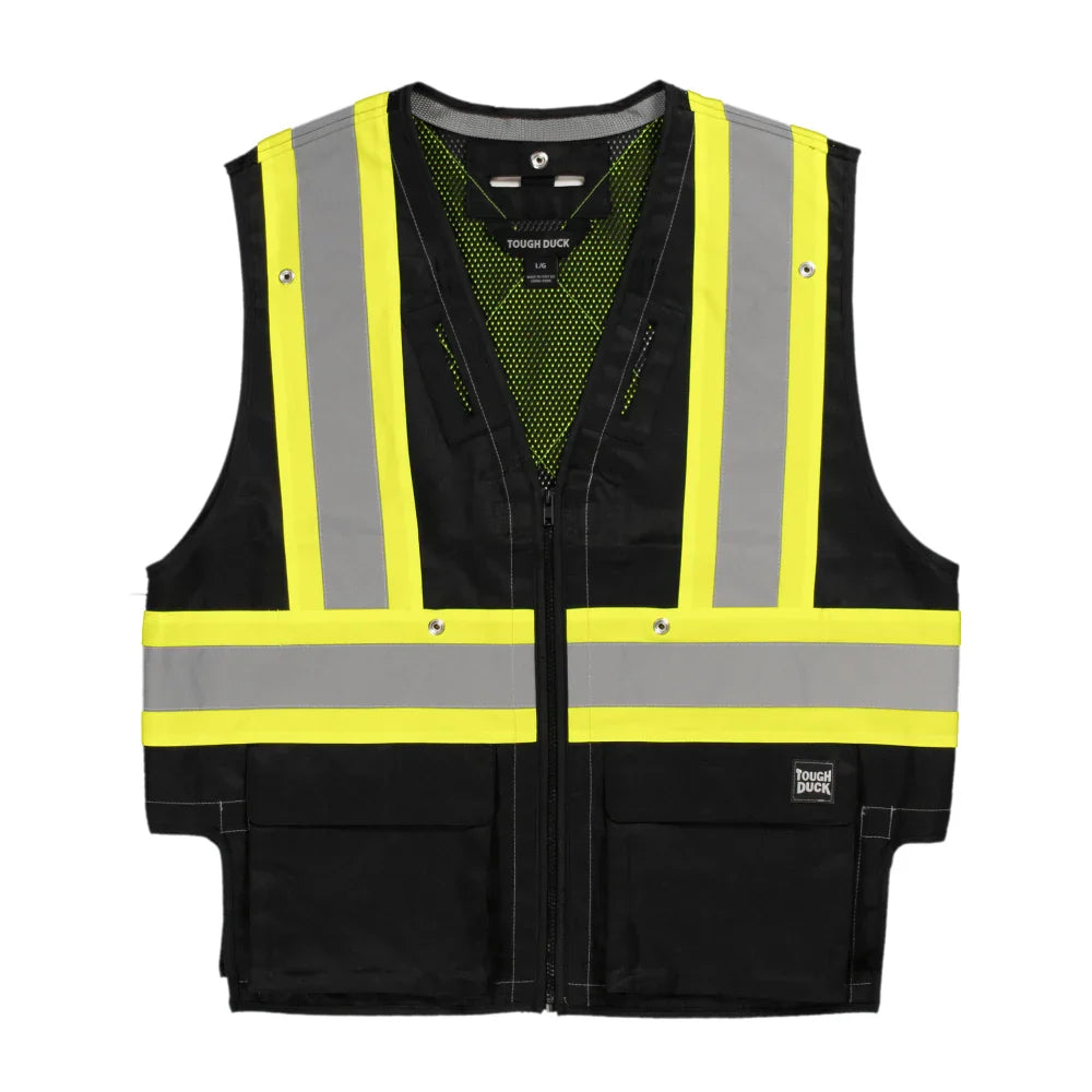 Tough Duck® Hi Vis Harness Compatible Safety Vest - CSA Compliant - SV09