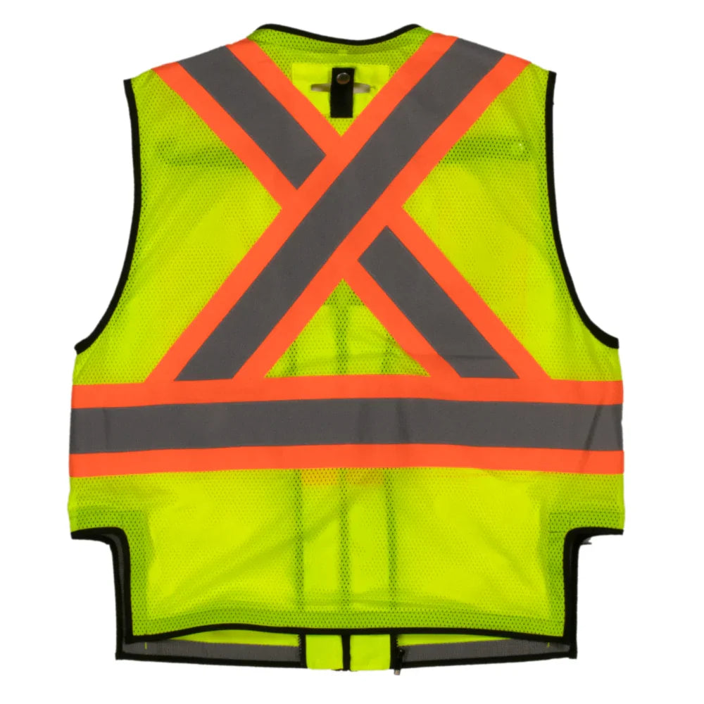 Tough Duck® Hi Vis Harness Compatible Safety Vest - CSA Compliant - SV09