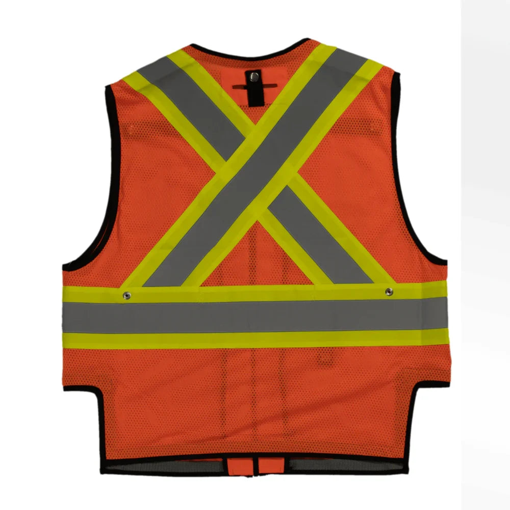 Tough Duck® Hi Vis Harness Compatible Safety Vest - CSA Compliant - SV09
