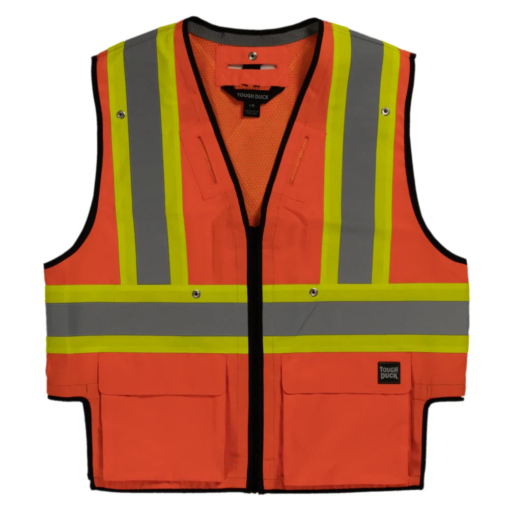 Tough Duck® Hi Vis Harness Compatible Safety Vest - CSA Compliant - SV09
