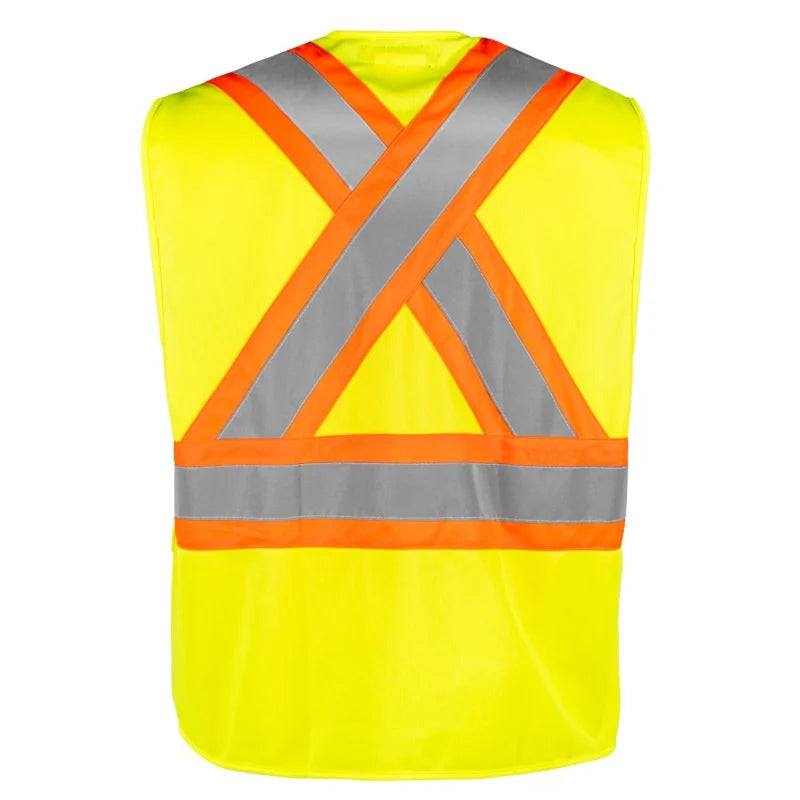Terra® Hi-Vis Polyester Safety Vest with Zipper - CSA Compliant - 116629