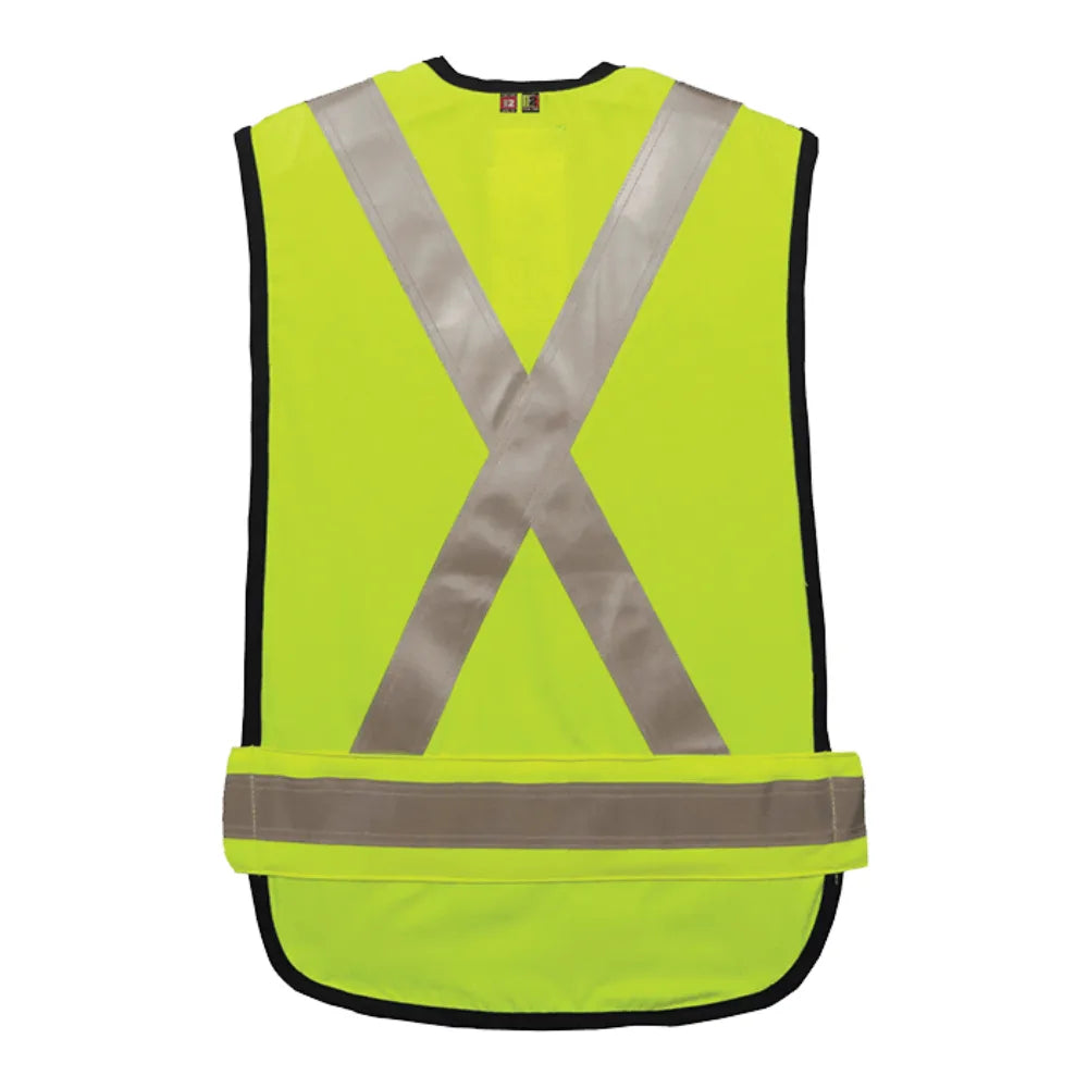 Big Bill Flame Resistant High Visibility Unlined Vest - Class 1 Level 2 - Yellow - A648TY7