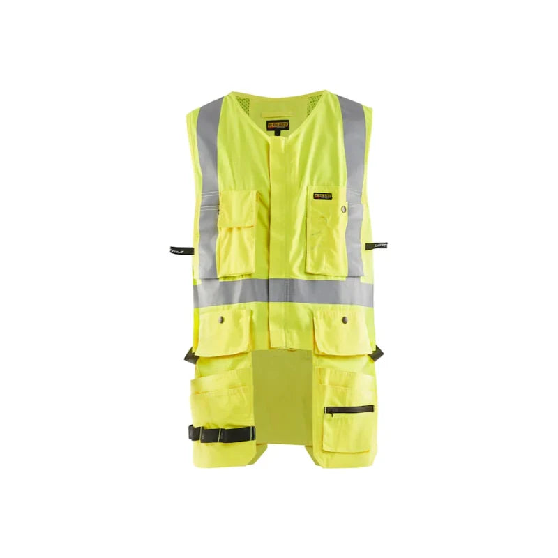 Blaklader® Workwear Hi-Vis Ripstop Utility Safety Vest - Yellow - 3127