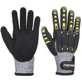 PORTWEST® Cut & Impact Resistant Grip Gloves - Sandy Nitrile Coated Palm - A722