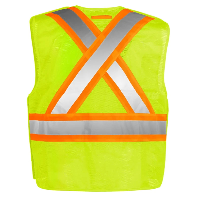 Terra® Hi-Vis 5 Point Tear Away Mesh Safety Vest - CSA Class 2 Level 2 - 116523