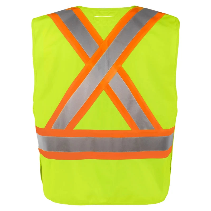 Terra® Hi-Vis Solid 5 Point Tear Away Polyester Safety Vest - CSA Class 2 Level 2 - 116600